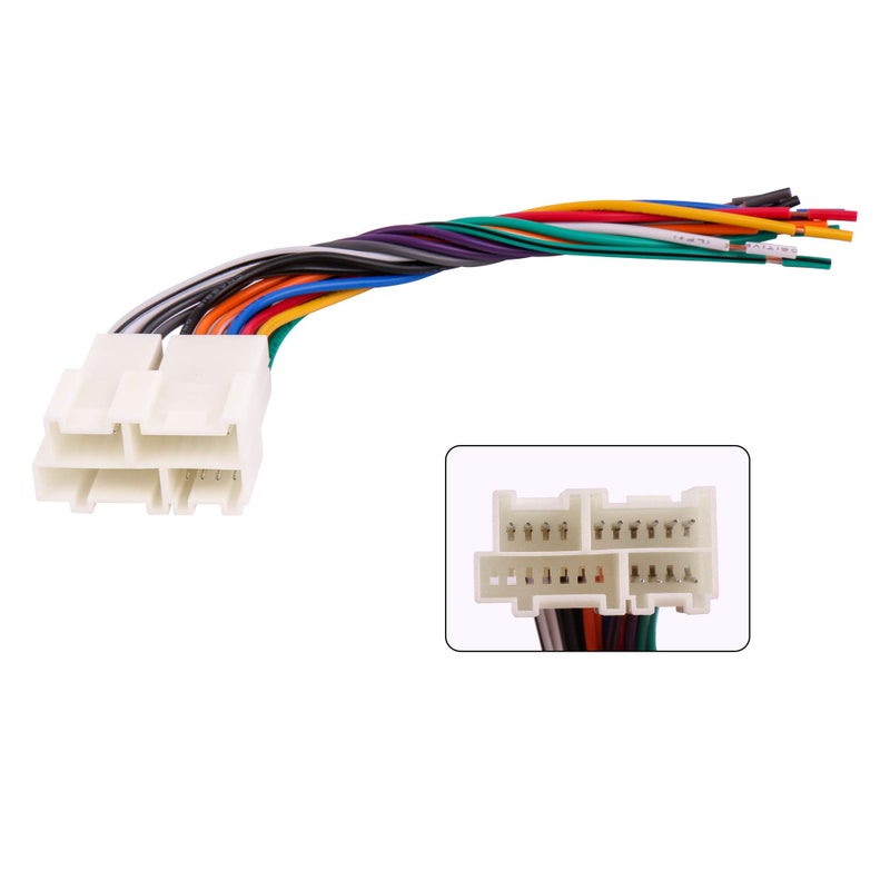 RDBS Radio Wire Harness with Antenna Adapter Fit for 1988-2005 Chevy GM Vehicles Connect an Aftermarket Stereo Receiver and Compatible with 1988-up GM Micro/Delco Antenna Adapter - Image 2
